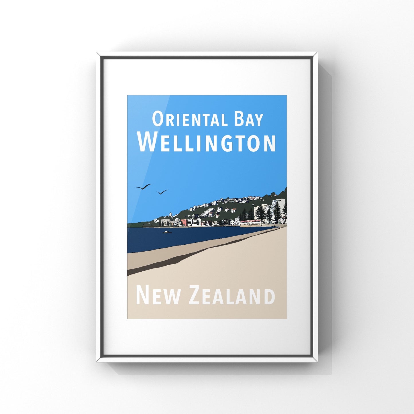 Oriental Bay Art Print - Original