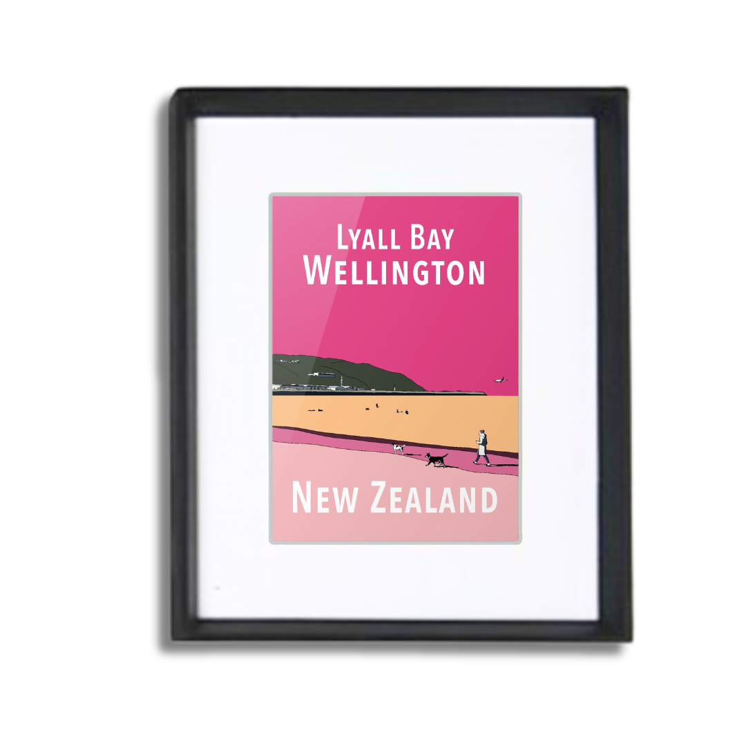 Lyall Bay Framed Print