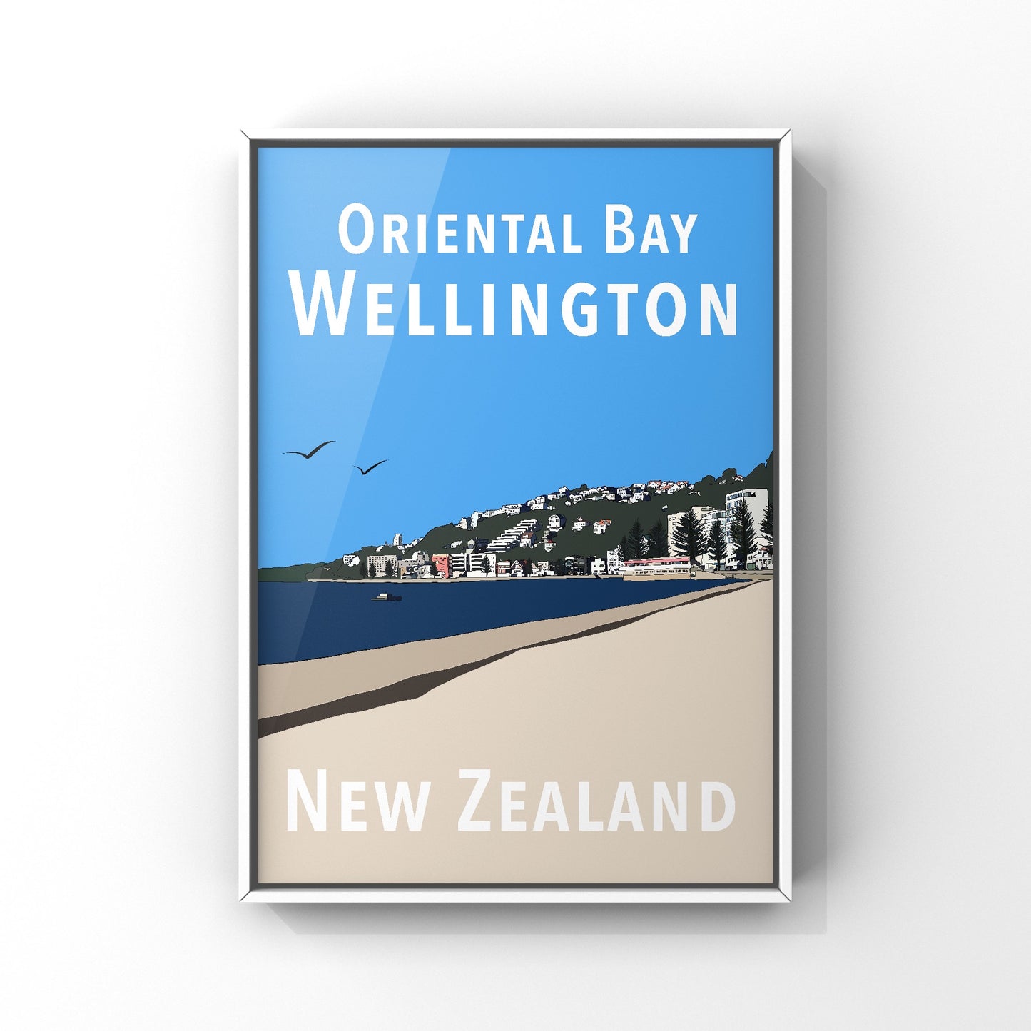 Oriental Bay Art Print - Original
