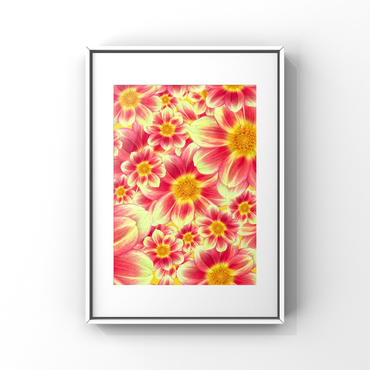 Sunrise Dahlias Art Print - for Hospice