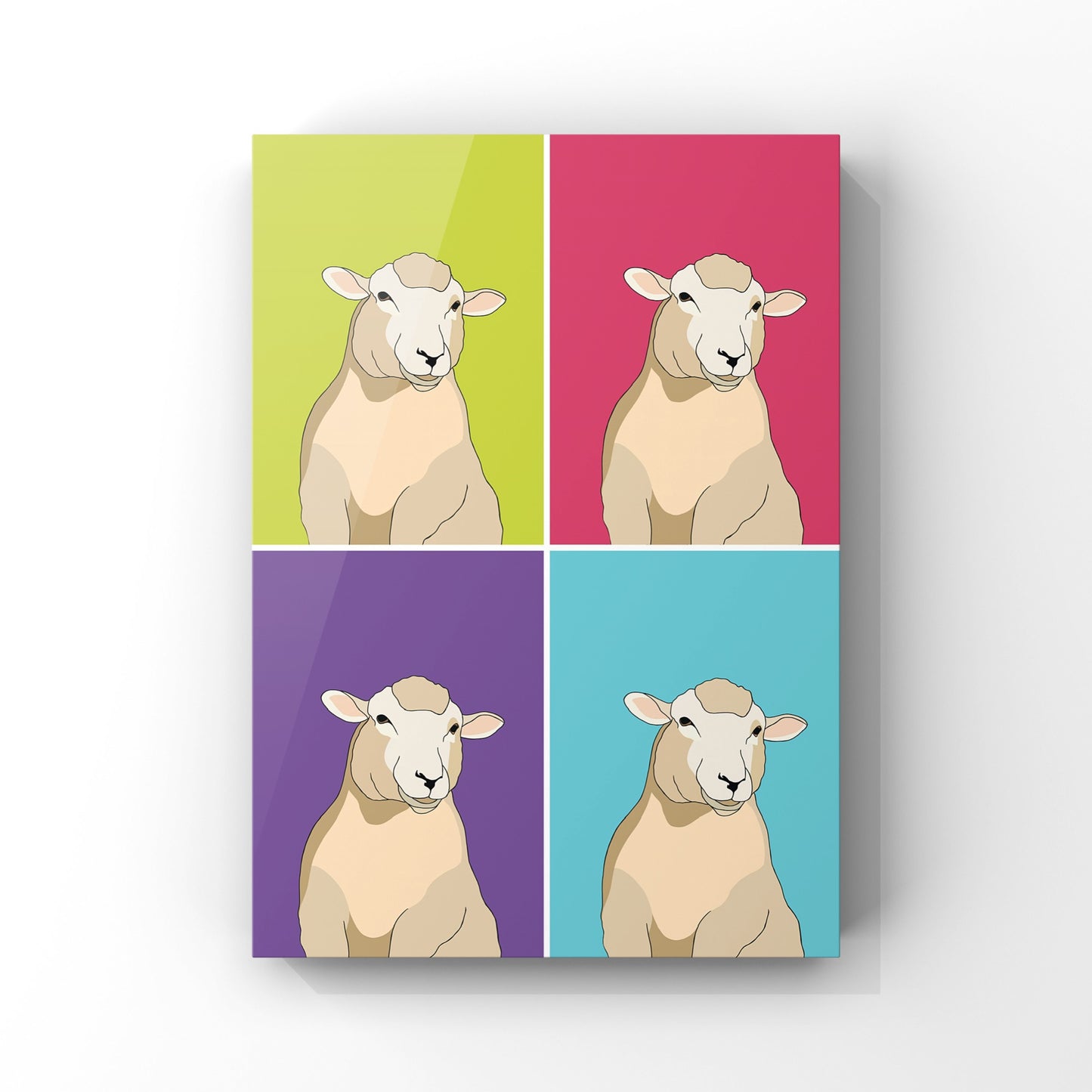 Steve the Sheep Art Print - Multi Colours