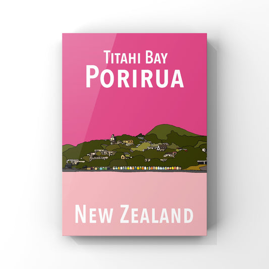 Titahi Bay Art Print - Pinks
