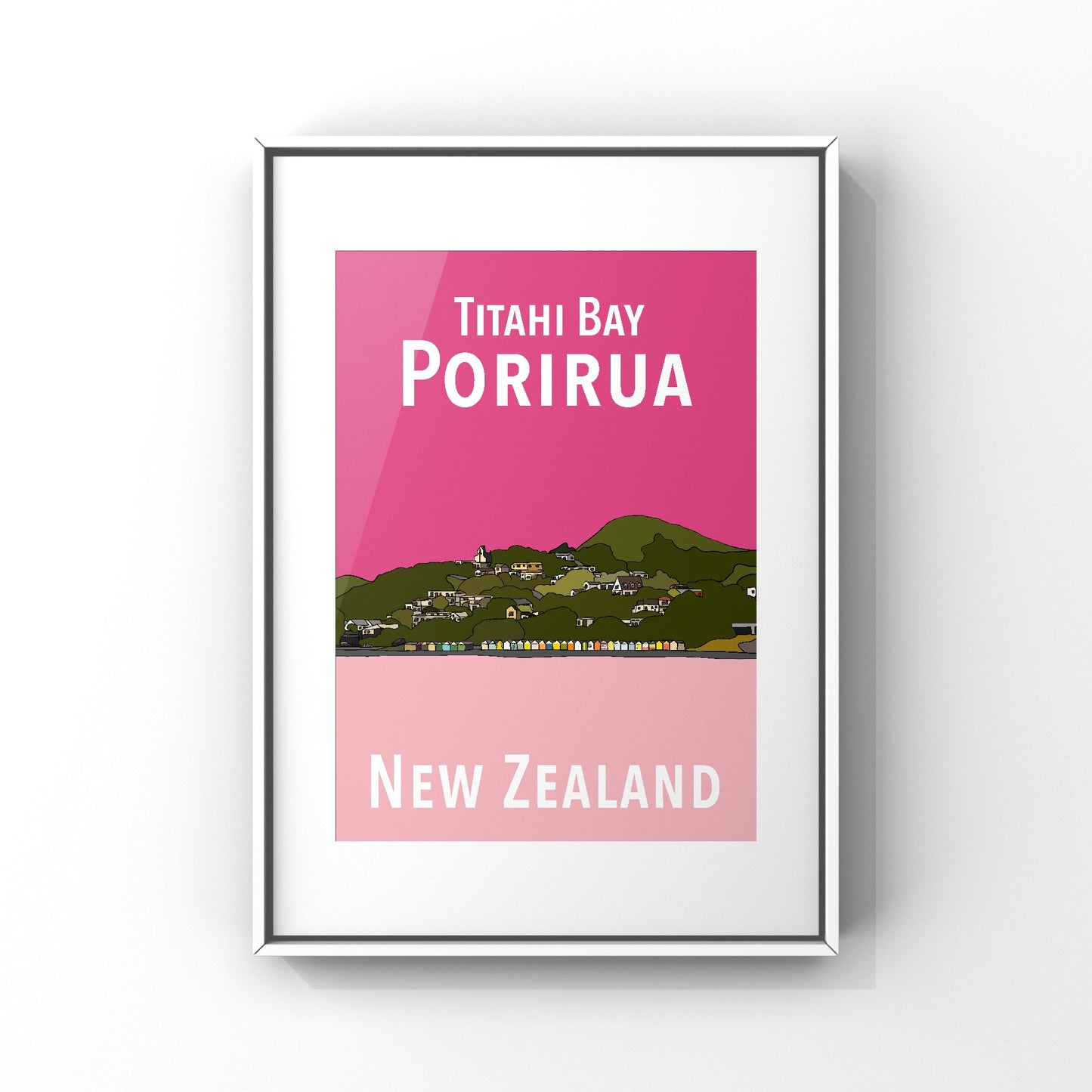 Titahi Bay Art Print - Pinks