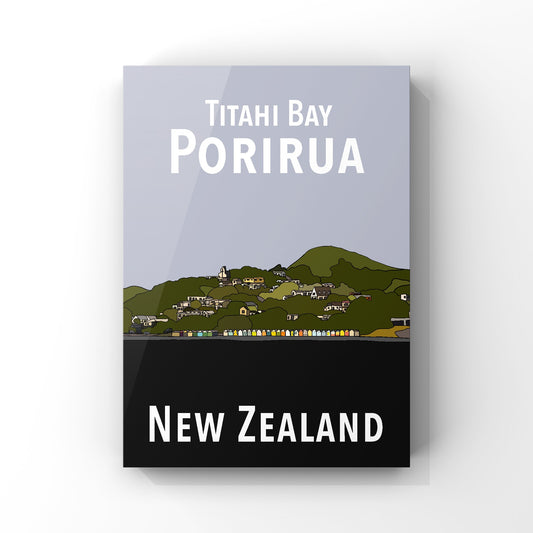 Titahi Bay Art Print - Greys
