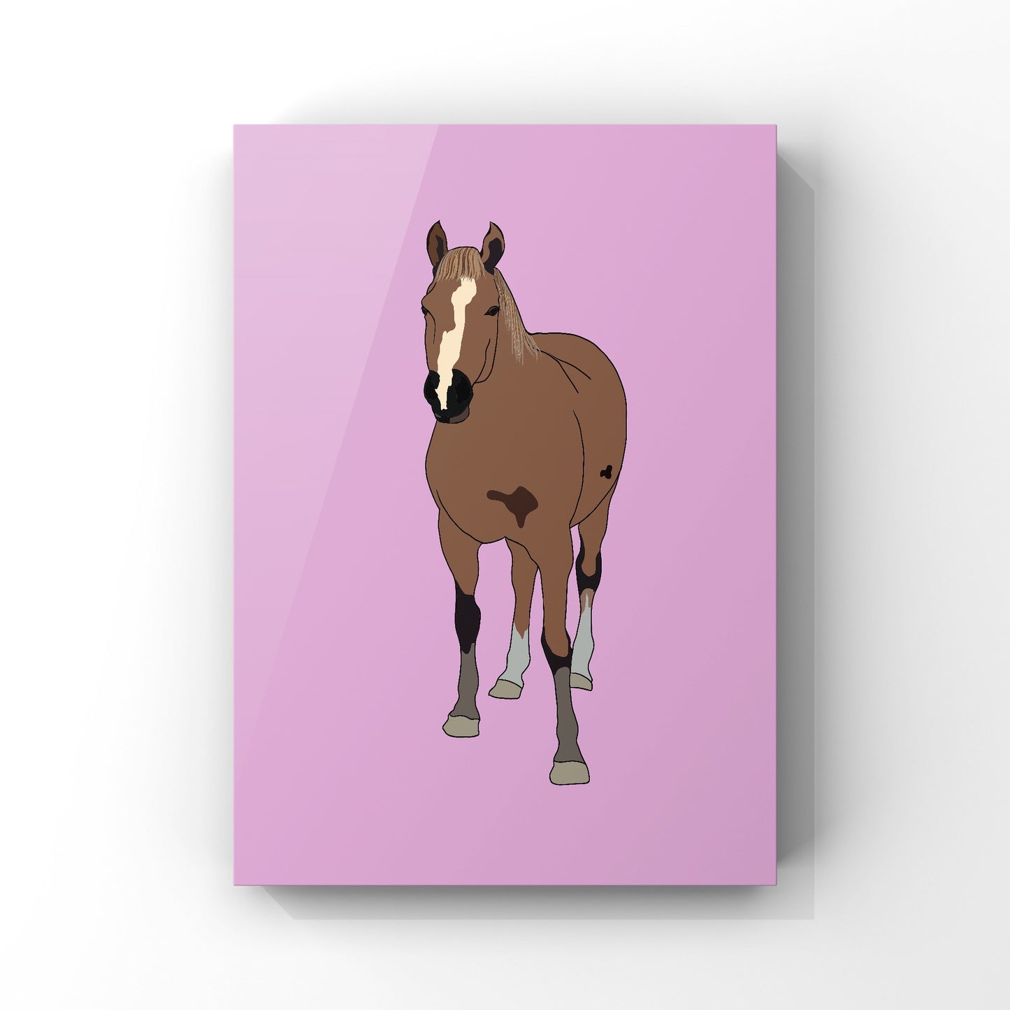 Fabian the Horse Art Print- Single Colours