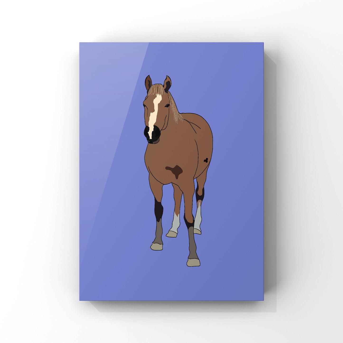 Fabian the Horse Art Print- Single Colours