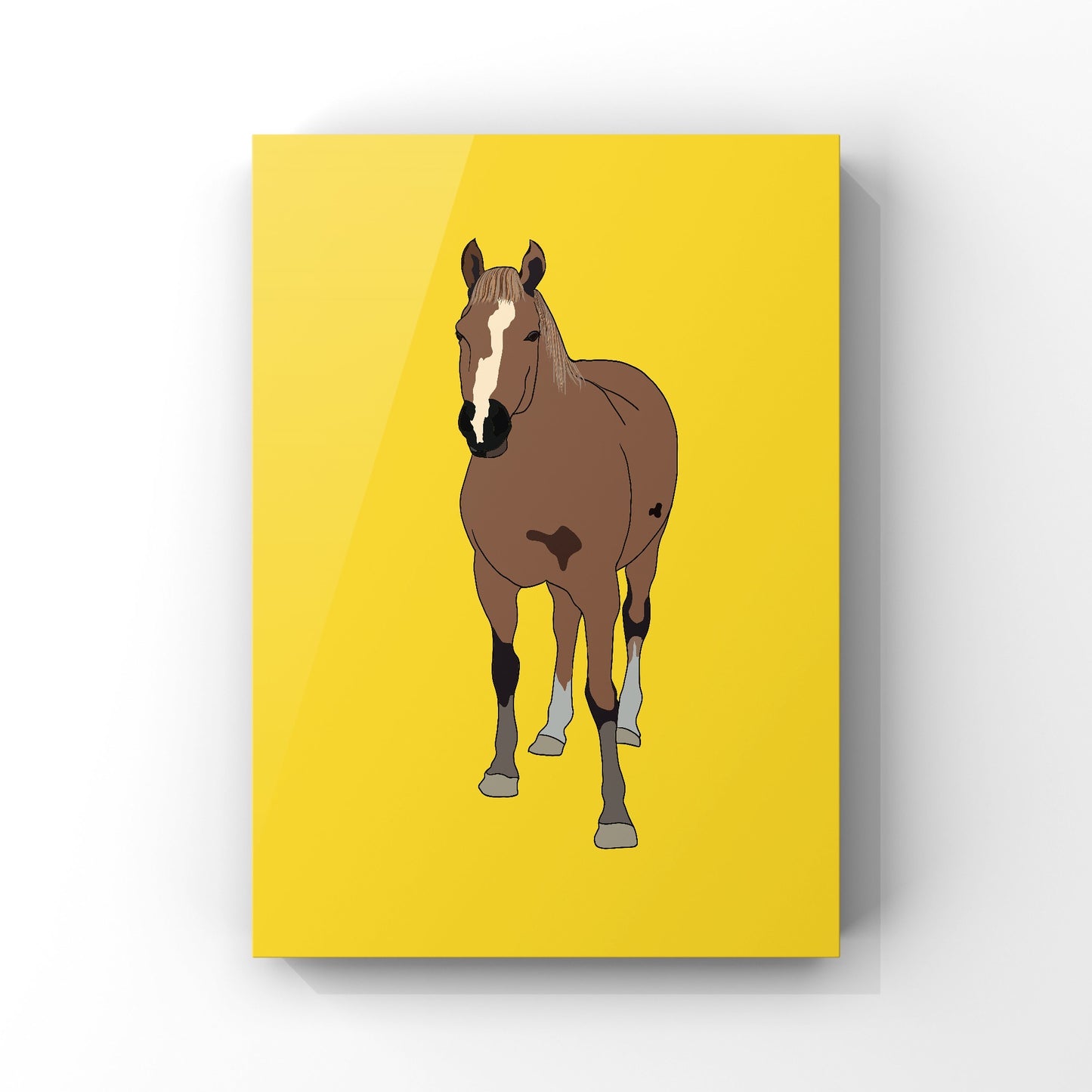 Fabian the Horse Art Print- Single Colours