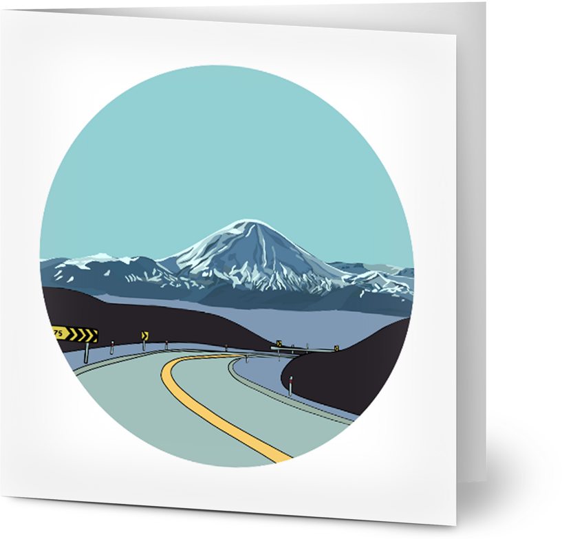 Mt Ruapehu Card - Small