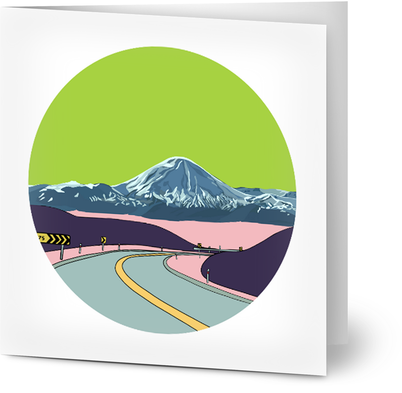 Mt Ruapehu Card - Small