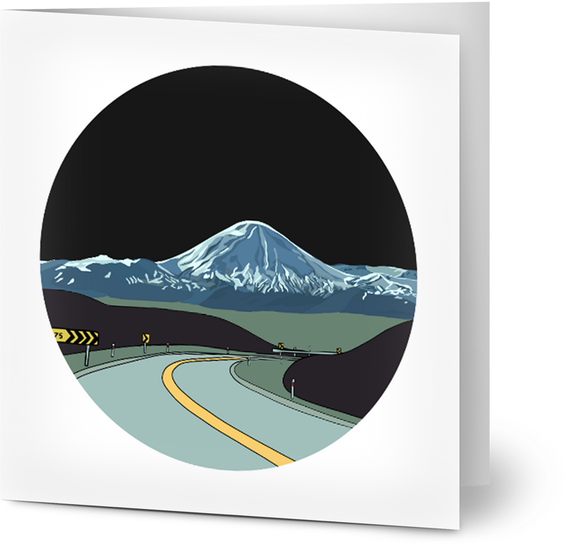 Mt Ruapehu Card - Small