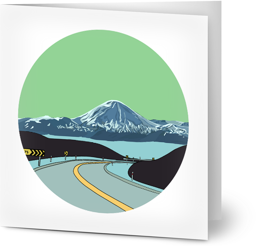 Mt Ruapehu Card - Small
