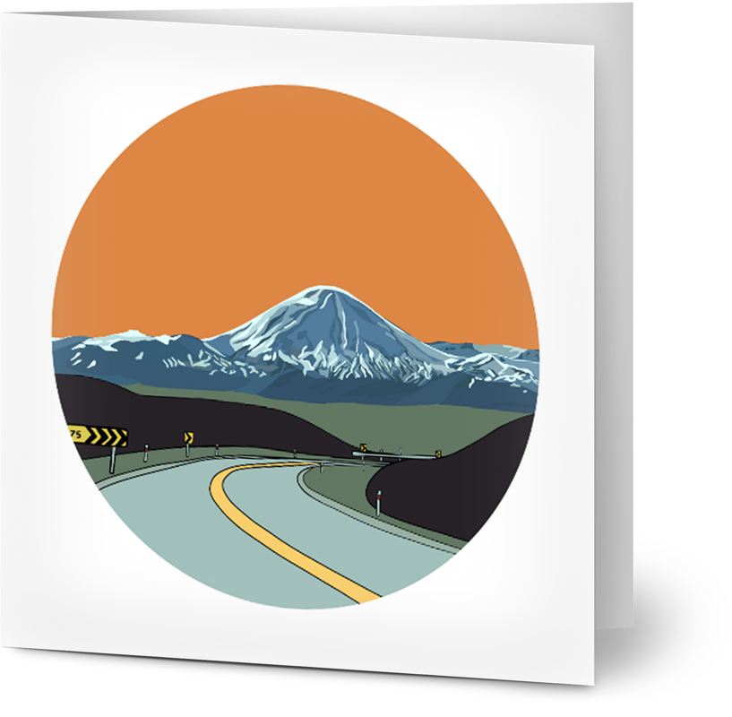Mt Ruapehu Card - Small