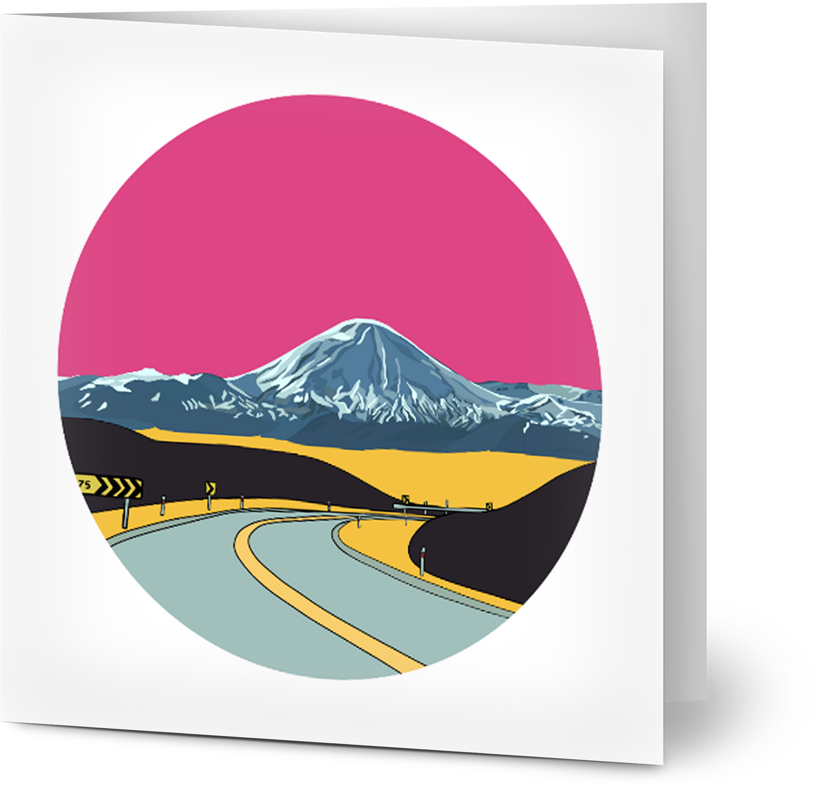 Mt Ruapehu Card - Small