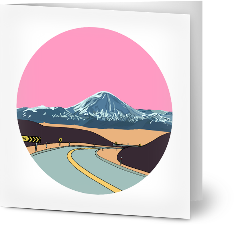 Mt Ruapehu Card - Small