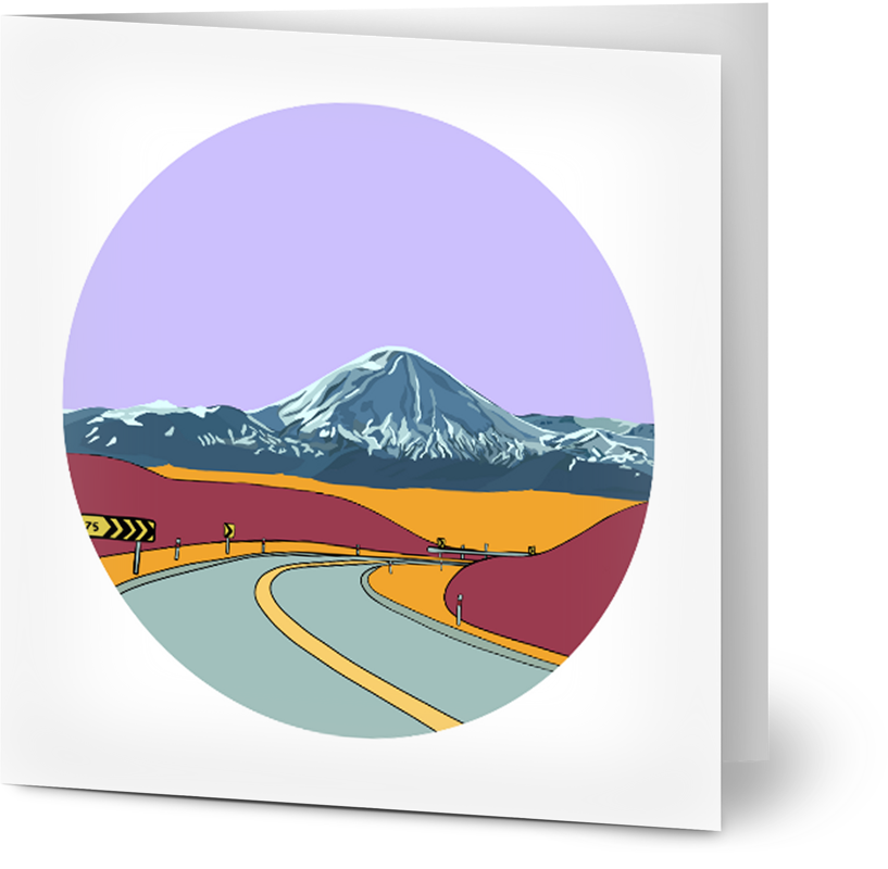 Mt Ruapehu Card - Small