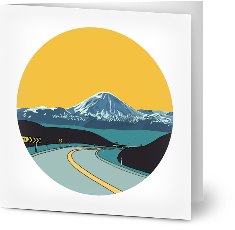 Mt Ruapehu Card - Small