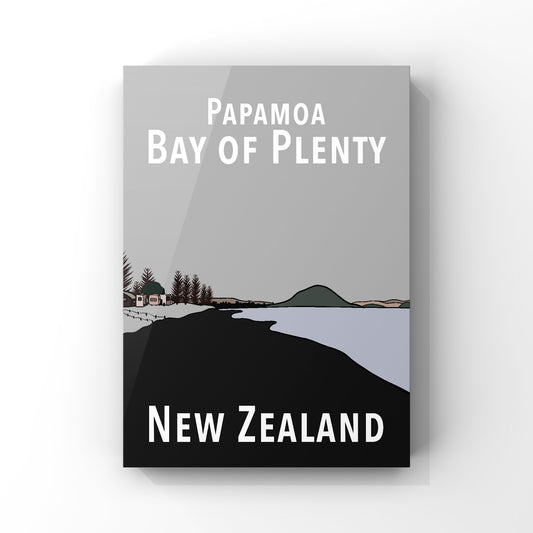 Papamoa Art Print - Greys