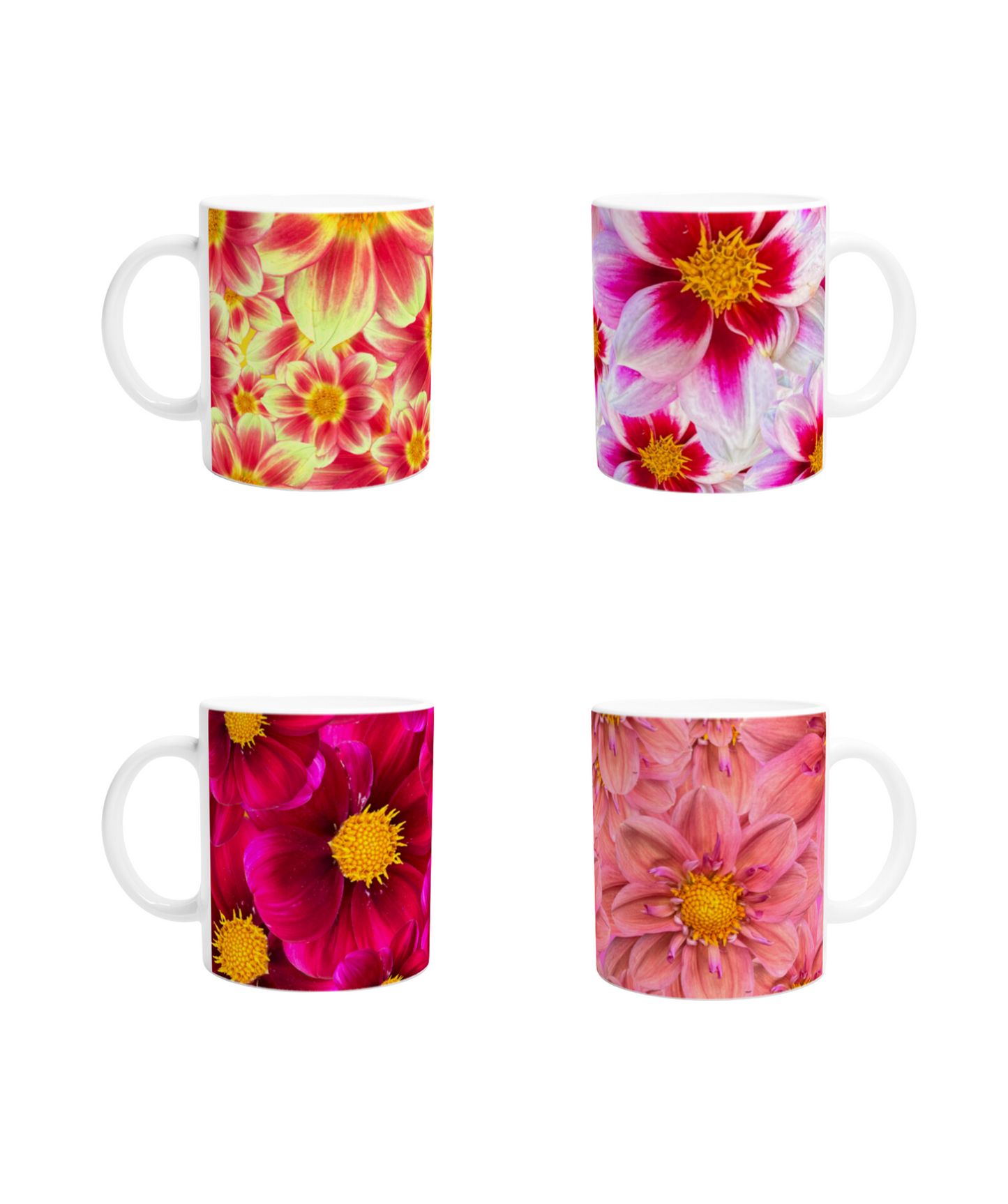 Dahlias mug set - Hugh's Garden for Mary Potter Hospice