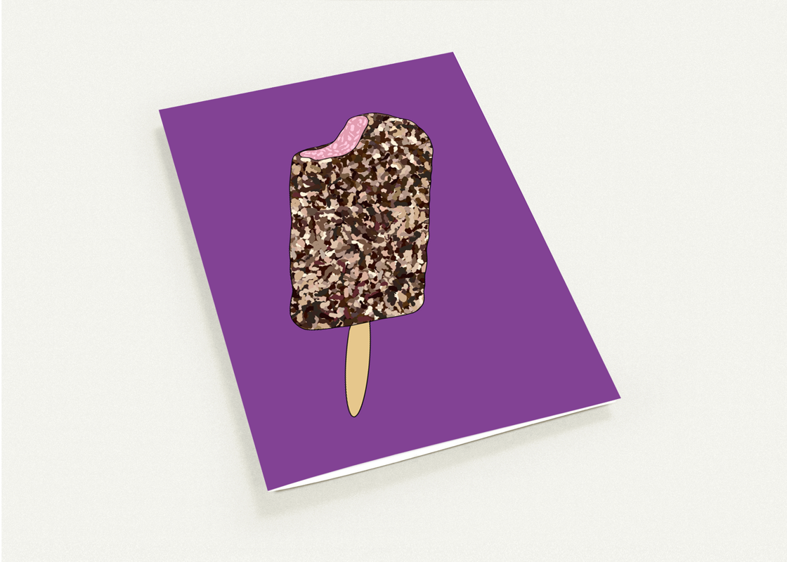 Rocky Road Greeting Card - Large