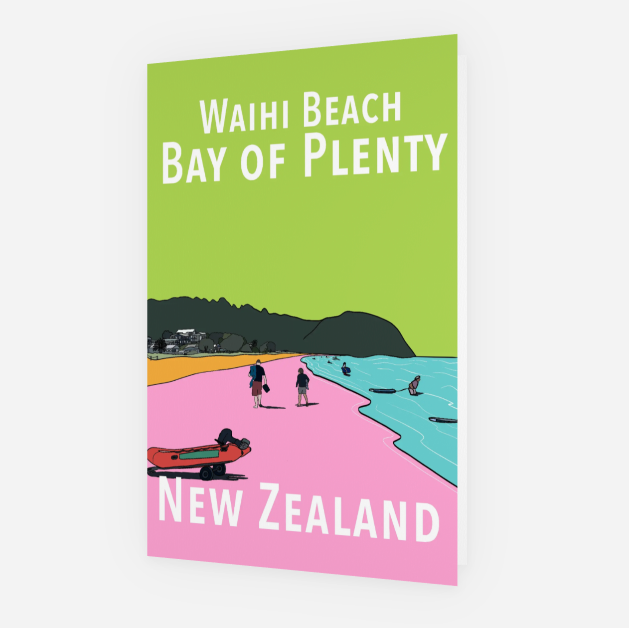 Waihi Beach Card - Large