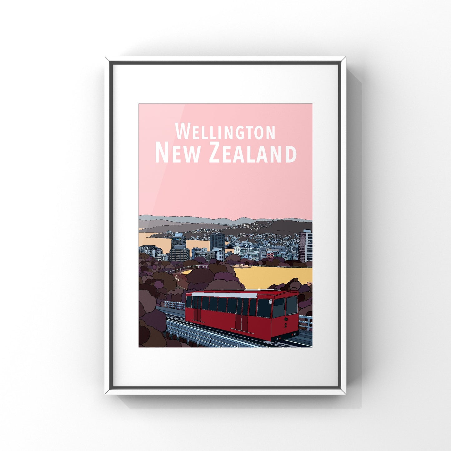 Wellington Cable Car Art Print