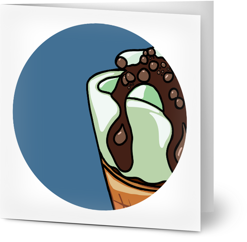 Mint Trumpet Card - Small