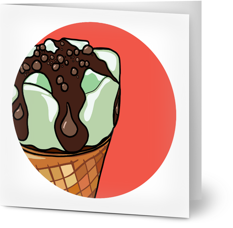 Mint Trumpet Card - Small