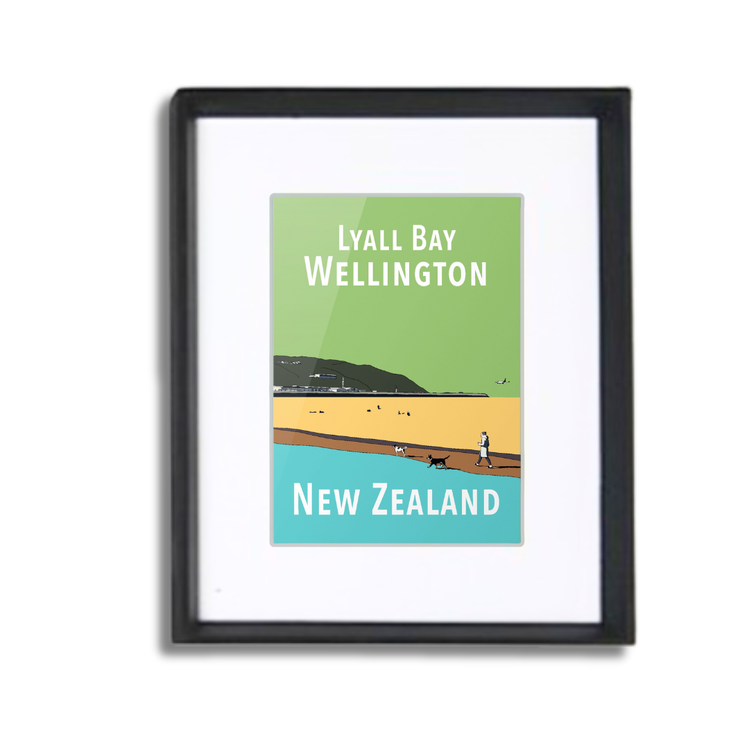 Lyall Bay Framed Print