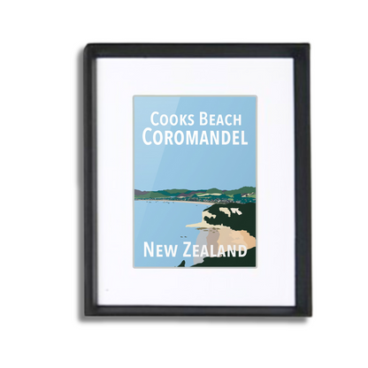 Cooks Beach Framed Prints