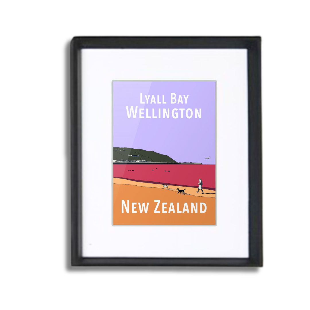 Lyall Bay Framed Print