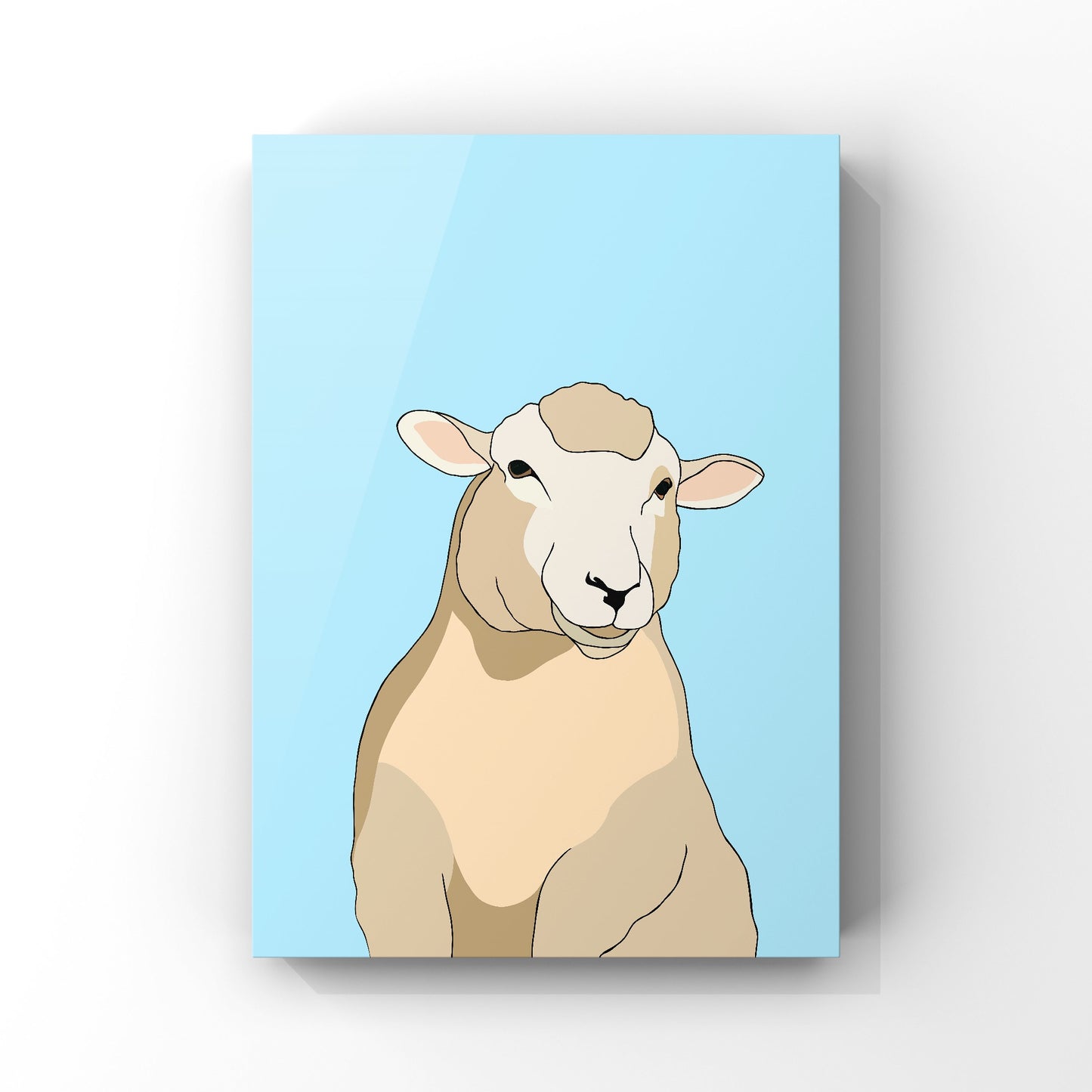 Steve the Sheep Art Print - Single Colours