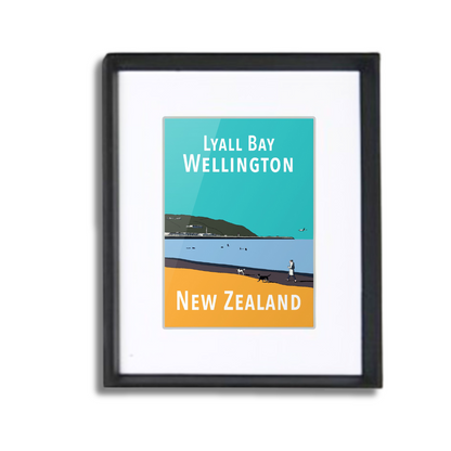 Lyall Bay Framed Print