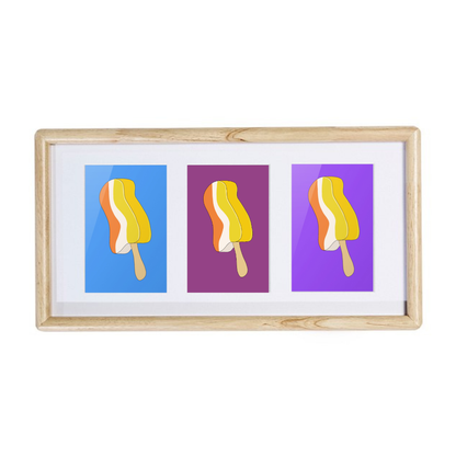 Tropical Snow Framed Trios