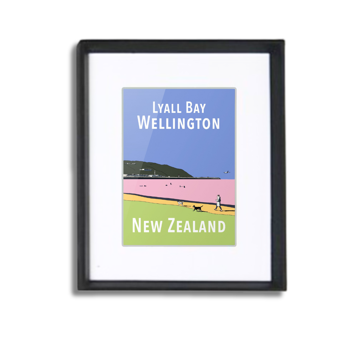 Lyall Bay Framed Print