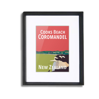 Cooks Beach Framed Prints