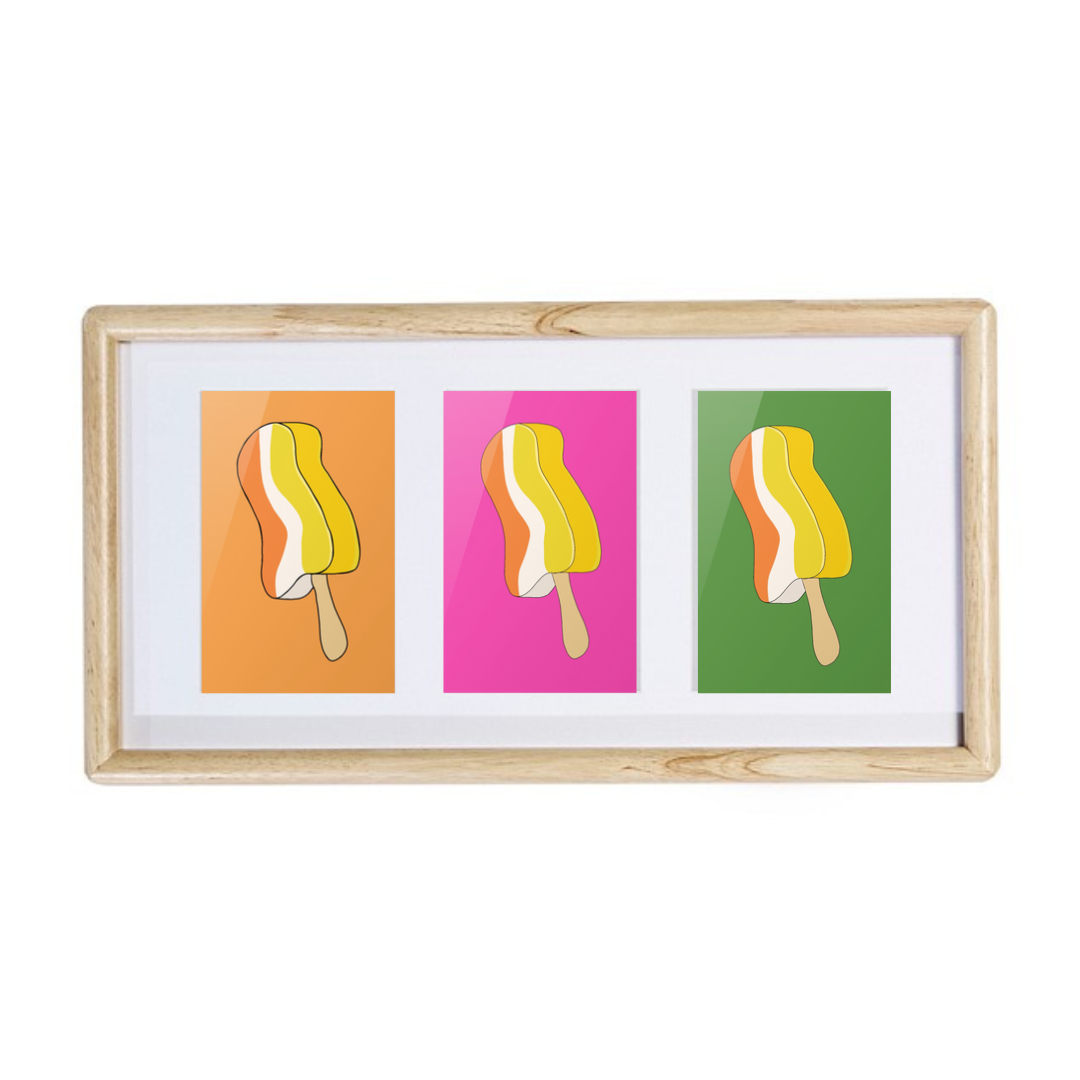 Tropical Snow Framed Trios