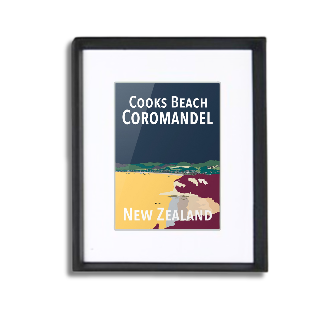 Cooks Beach Framed Prints