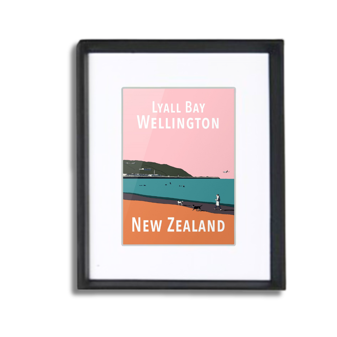 Lyall Bay Framed Print