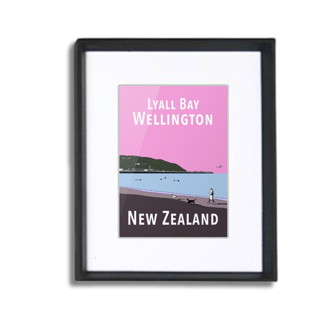 Lyall Bay Framed Print