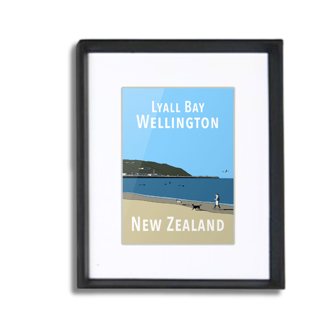 Lyall Bay Framed Print