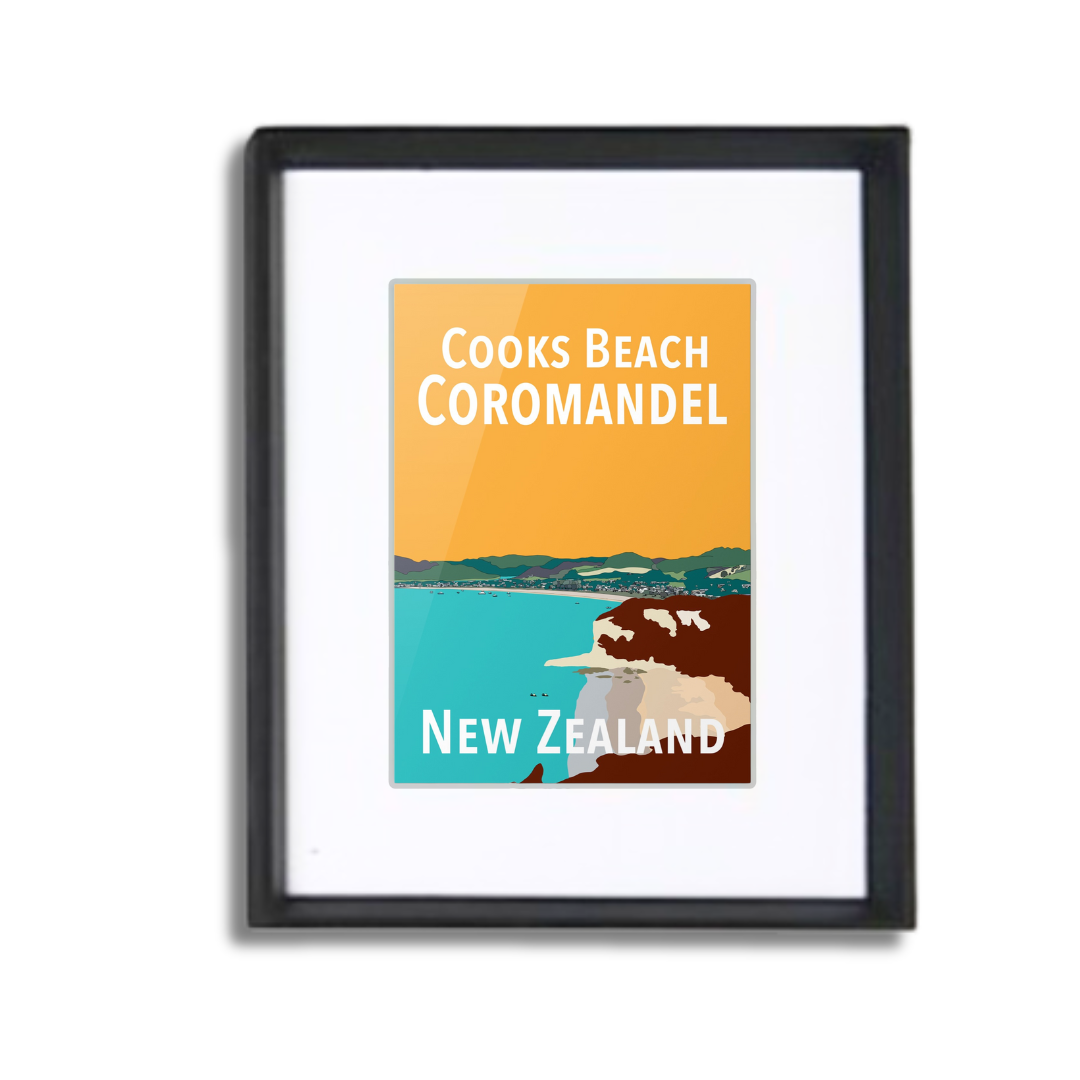 Cooks Beach Framed Prints