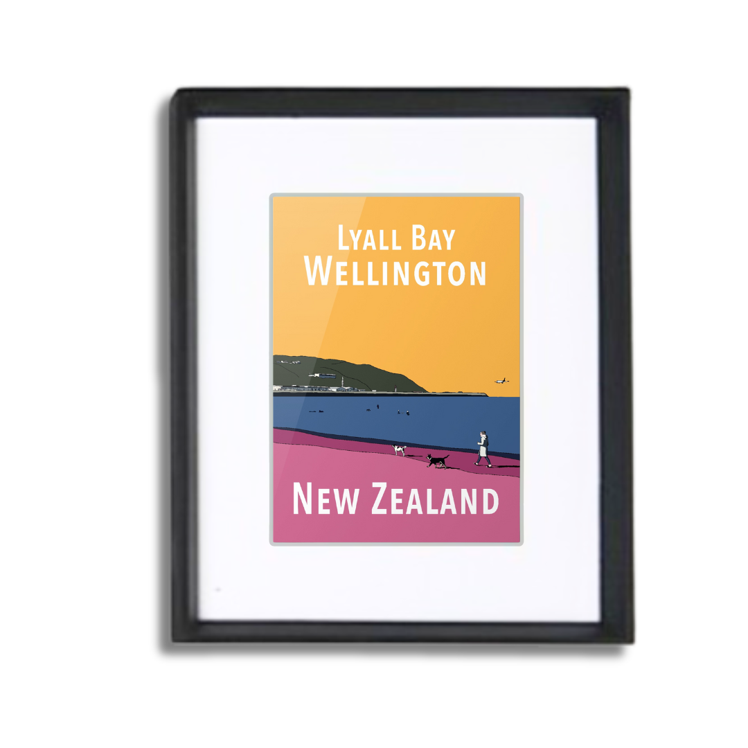 Lyall Bay Framed Print