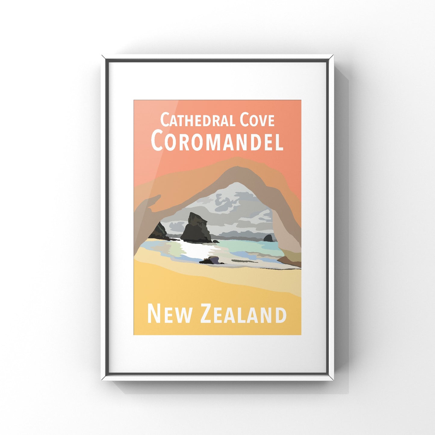 Cathedral Cove Art Print