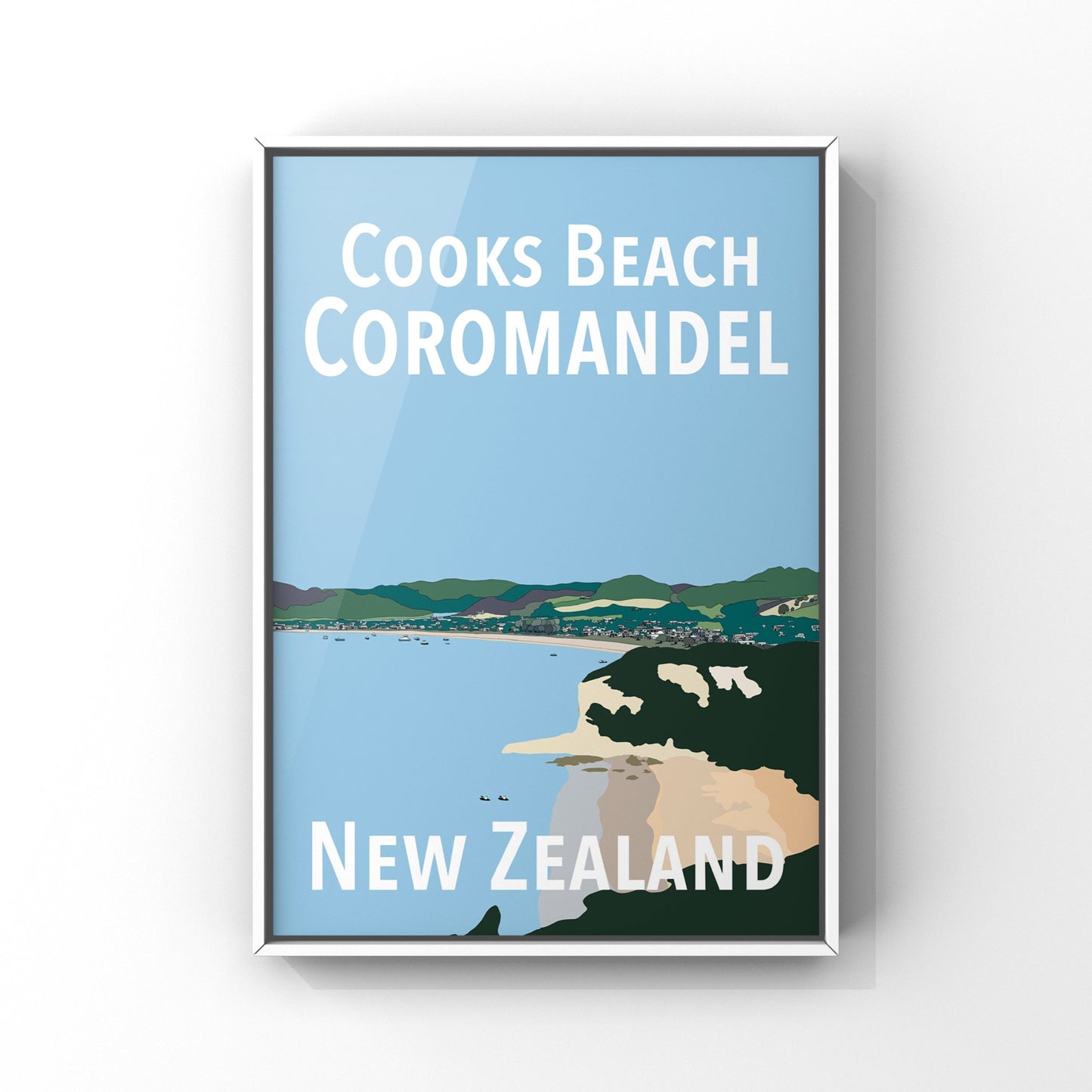 Cooks Beach Art Print - Original