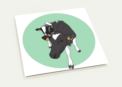 Daisy and Maisy Cows Card - Small