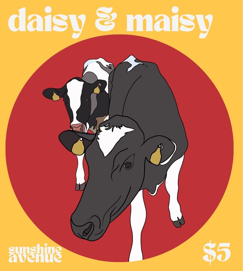 Daisy & Maisy the Cows Magnet