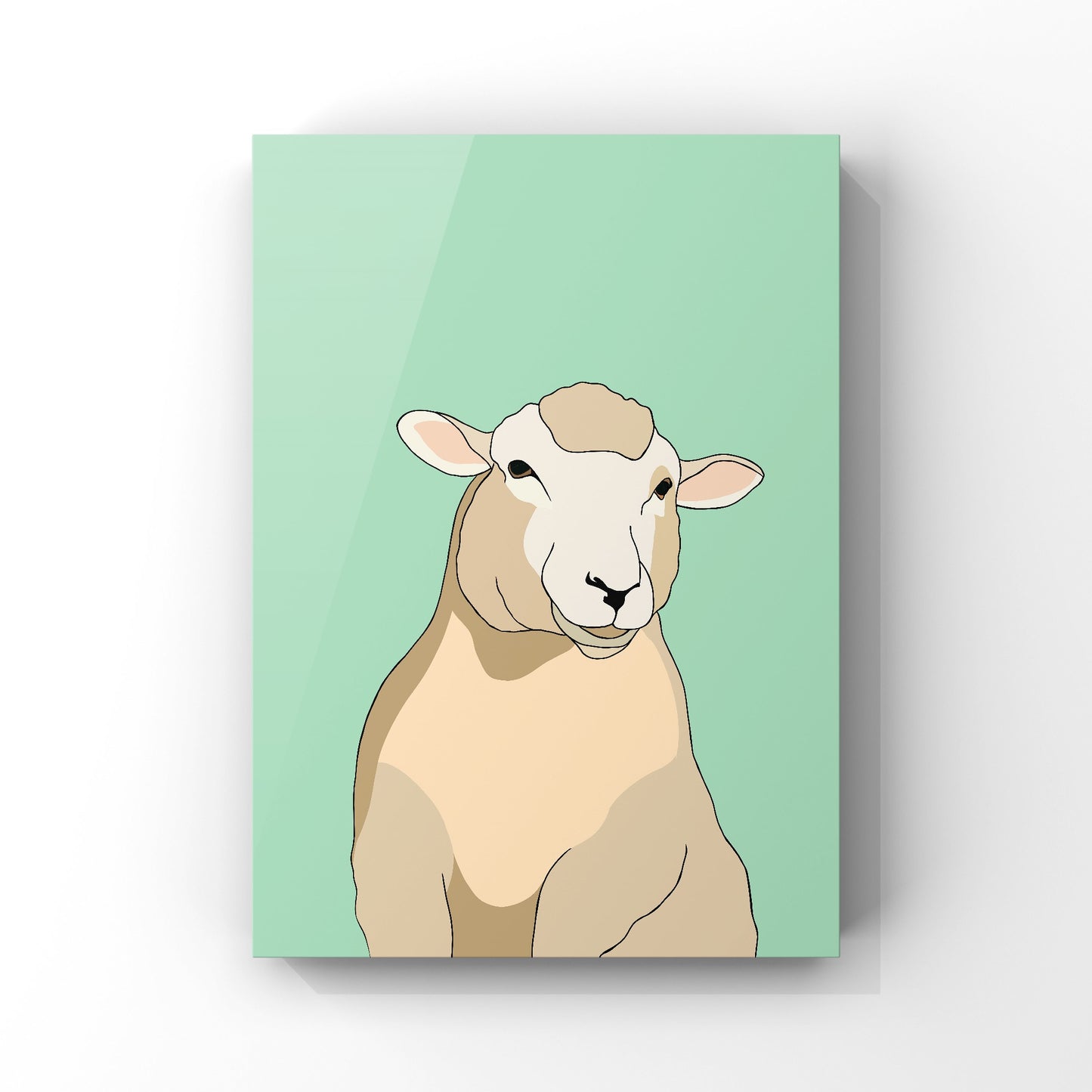 Steve the Sheep Art Print - Single Colours