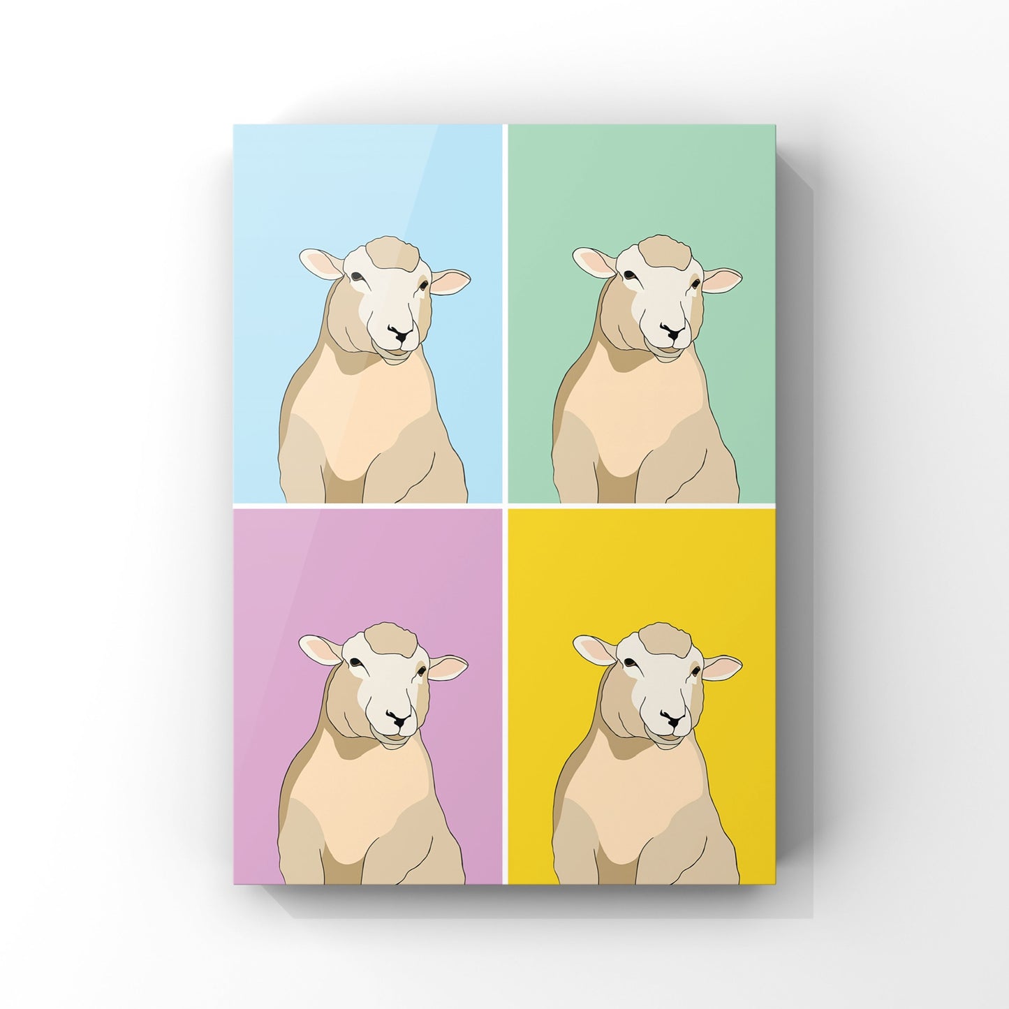 Steve the Sheep Art Print - Multi Colours