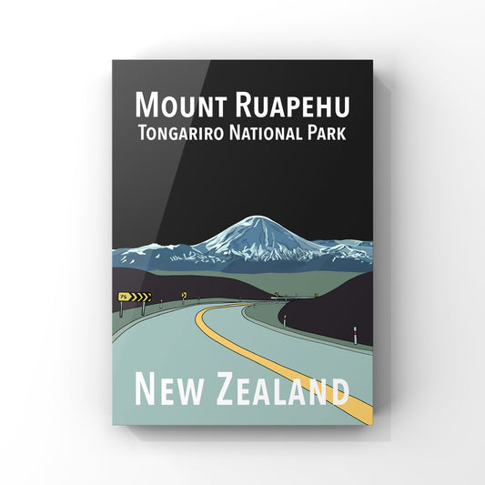 Mount Ruapehu in greys