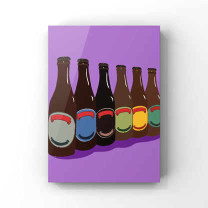 Beers Art Print - Single Colourways